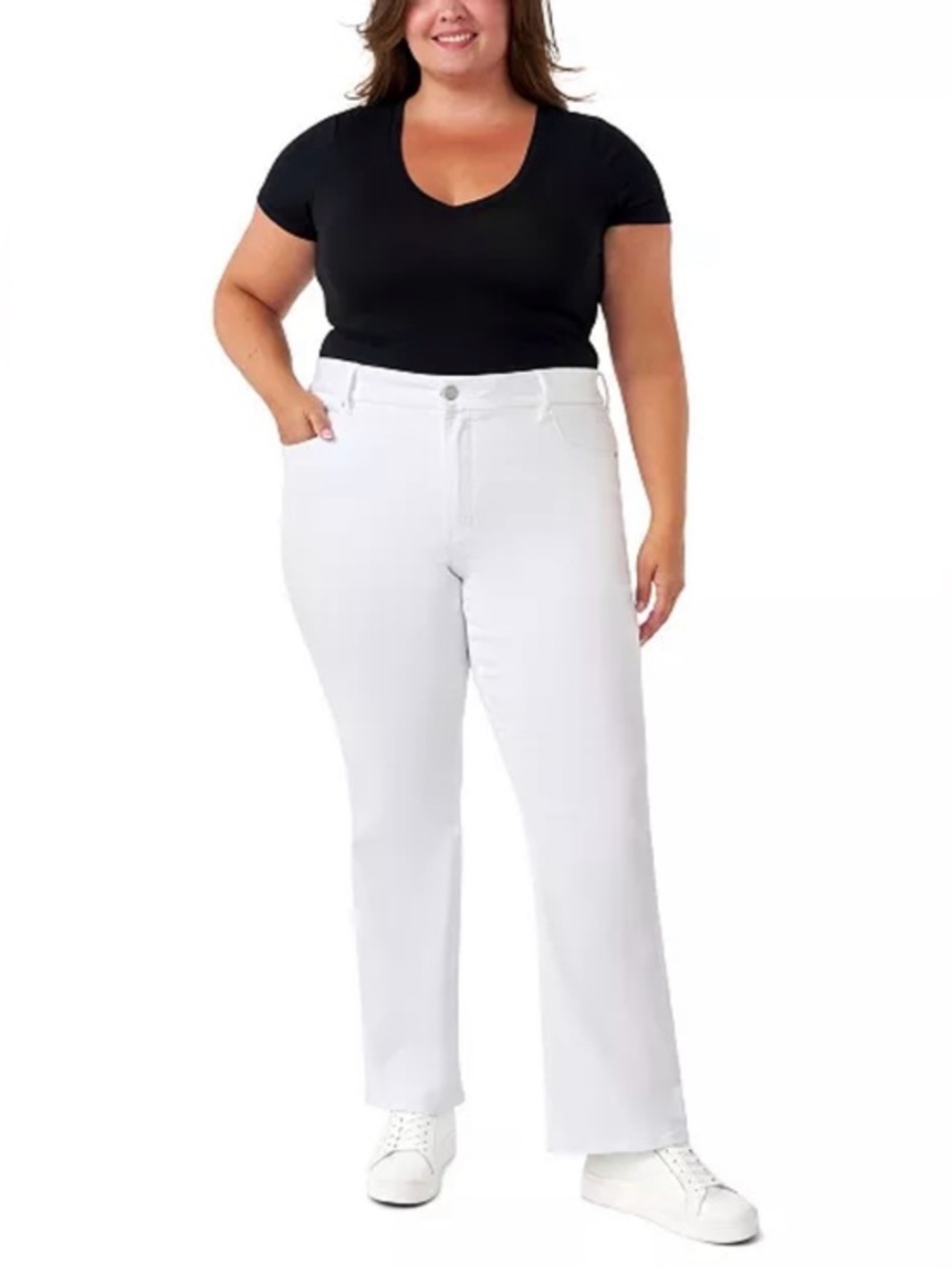 NEW…Seven7 Plus Size Tummyless Bootcut Jeans